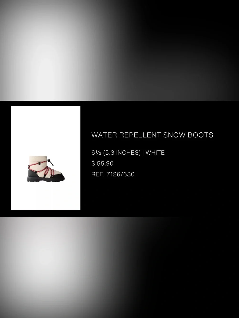 Zara Cream Kids Boots with Red Laces and Black Soles WATER REPELLENT SNOW BOOTS
